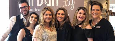 Beauty salon workers with professional tools. The Urban Salon Team Beauty Bar Strategies