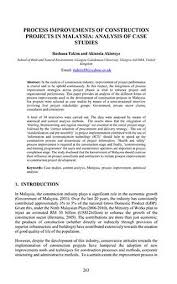 This pass is issued to. Process Improvements Of Construction Projects In Malaysia Analysis Of Case Studies