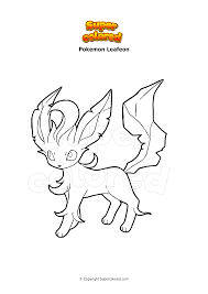 It's your blank page, dashboard, or gateway to the web. Coloring Page Pokemon Leafeon Supercolored Com