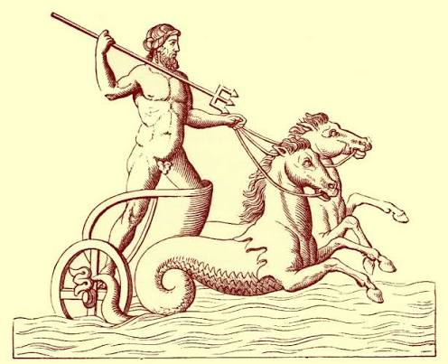 Elfinspell: Poseidon or Neptune, Manual of Mythology, by Alexander S.  Murray, Revised Edition, with additional notes by S. Rhoads, online text,  religion, mythology, legend of the antiquity, Greek, Roman deities,
