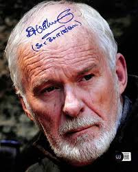 Foyle's War 8x10 Tv Detective Drama Series Photo Signed By Michael Kitchen.  Good Condition. All