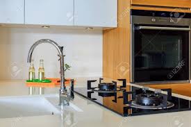 gas stove, faucet, sink