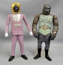 Amazon.co.jp: よいこの怪獣ソフビ 宇宙猿人2体セット ゴリとラー 未開封 スペクトルマン YMSF x 懐古堂 : おもちゃ