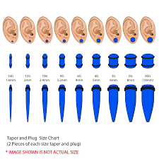 Bodyj4you 36pc Gauges Kit Acrylic Taper Plug 14g 00g Ear Stretching Set Double O Rings Piercing Jewellry