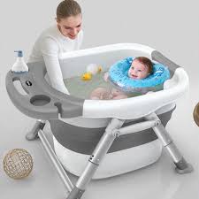 You can also fold it for easy storage. Buy Baby Bathtubs For Infants Childrens Folding Bath Bucket Multifunctional Aluminum Alloy Bathtub Large 0 15 Growth Stage Bathtub Online In Kuwait 4000404524857
