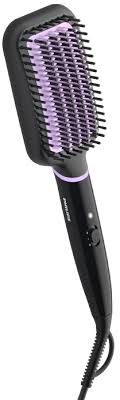 We love the paddle brush from mason pearson ($240). Stylecare Essential Heated Straightening Brush Philips