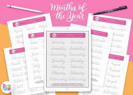 Maybe you would like to learn more about one of these? Months Of The Year Free Practice Sheets Dawn Nicole