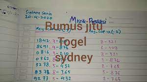 Bocoran Rumus Togel Sydney Prediksi Togel