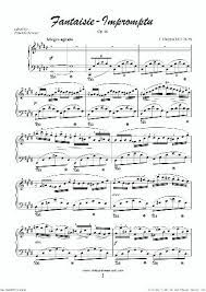 Chopin Fantasie Impromptu Sheet Music Piano Sheet Music Piano Sheet Music Beginners