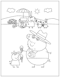 Peppa pig cartoon characters color pencil drawing for kids. Free Peppa Pig Coloring Pages For Download Pdf Verbnow