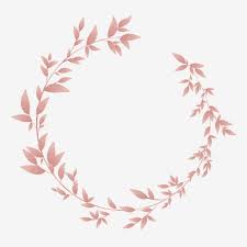 Pink Gold Floral Wreath Border Floral Clipart Luxurious Shading Png And Vector With Transparent Background For Free Download Pink Floral Background Floral Background Rose Gold Backgrounds