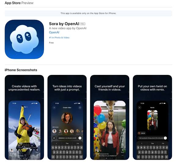 Sora OpenAI app launch hero image