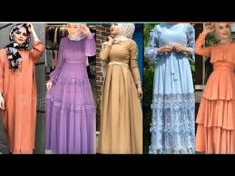 فساتين محجبات 2020 Ksawi Mohajabat 2020 الاناقه والراحه هاد الصيف موديلات رهيبة Youtube Fashion Dresses Victorian Dress