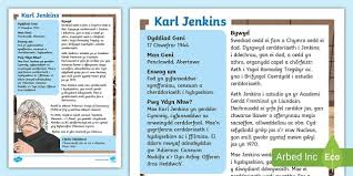 Ffeil Ffeithiau Karl Jenkins (teacher made)