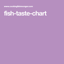 Fish Taste Chart Fish Seafood Dinner Fish Seafood