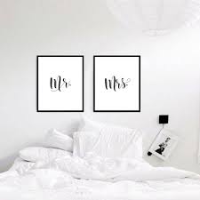 mr mrs cerceveli 457131 zet com yatak odasi dekorasyon fikirleri yatak odasi posterleri minimalist yatak odasi