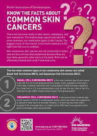 Skin cancer is one of the most common types of cancer. British Association Of Dermatologists Skin Cancer