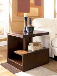 Compact design this chairside end table in slim size is perfect for small and narrow space beside the sofa, chair, recliner, and bed, etc. Modern Living Room End Table Novocom Top