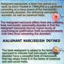 Malignant Narcissism Antisocial Personality Disorder Narcissistic Disorder Narcissist