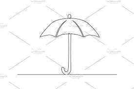 Black And White Umbrella Drawing Umbrella One Line Drawing Line Drawing Drawings Umbrella