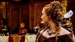Cersei Lannister Purple Wedding Hair Game Of Thrones Season 4 Hair Game Medieval Hairstyles Beauty