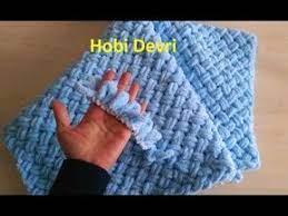making baby blanket with alizepuffy alize puffy ipi sepet hasir orgu bebek battaniyesi yapimi youtube orgu bebek battaniyesi kol orgusu orgu