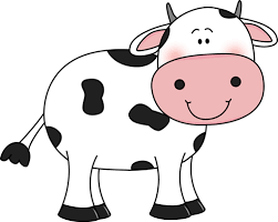 Cow With Black Spots Clip Art Cow With Black Spots Image Cow Clipart Cartoon Cow Cow Art