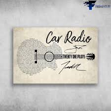 Twenty one pilots have released six studio albums, the most recent being scaled and icy (2021). Car Radio Twenty One Pilots I Ponder Of Something Great Canvas Poster Fridaystuff