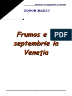 Avanpremiera și premiera vor avea loc pe 22 și 23 septembrie, de la ora 19.00, la sala studio a teatrului tony bulandra. Teodor Mazilu Frumos E In Septembrie La Venetia V 0 9