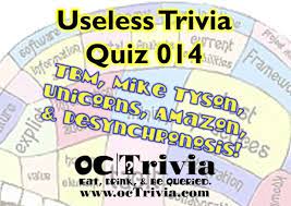 Questions may not be used for websites or in apps, and may not be repackaged or resold. Trivia Quiz Full Of Useless Knowledge 014 Octrivia Com