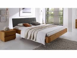 Schwebebett Aus Massiver Eiche Cognac Mit Polster 160x220 Cm Belbari Floating Bed How To Make Bed Contemporary Bedroom Furniture