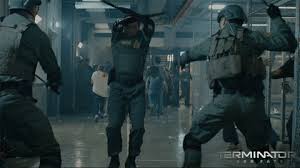 The terminator putting on sunglasses. Movie Coming Gif By Terminator Dark Fate Find Share On Giphy