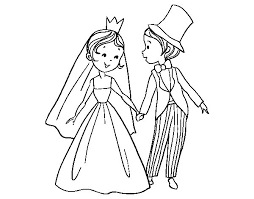 Atividades colorir coroa princesa rosa 1600×1131. Desenho De Casamento De Principe E Princesa Para Colorir Tudodesenhos