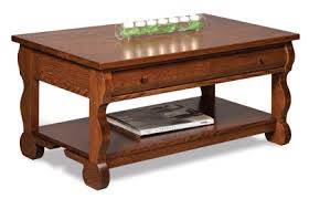 Part of the lodi living room collection Old Classic Sleigh Open Coffee Table Dwr Amish Furniture Factory