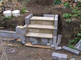 Just For A Change From Walls I Have Recently Almost Made A Set Of Steps In The Garden The Need For These Steps Came Patio Steps Garden Steps Garden Stairs