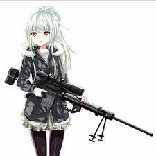 We hope you enjoy our growing collection of hd images. Anime Girl With White Hair And Red Eyes Love The Gun Adds A Badass Look To The Picture