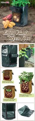 50l Large Capacity Potato Grow Planter Pe Container Bag Pouch Tomato Vegatables Garden Outdoor Growing Potatoes Edible Garden Organic Gardening Tips