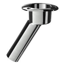 It mounts flush to the surface. Attwood Stainless Steel 30 Flush Mount Rod Holder West Marine