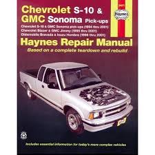 Chevrolet S 10 Gmc Sonoma Pick Ups Haynes Repair Manual Walmart Com Chevrolet S 10 Repair Manuals Repair