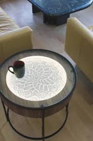 Sisyphus Industries Kinetic Art Table Hardwood Furniture Features Dimmable Led Lights In 2020 Hardwood Furniture Art Table Dimmable Led Lights