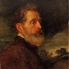 Peter and John at the Sepulchre (coloured engraving)