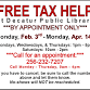 Free tax preparation