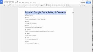 Jack wallen shows you how. Google Docs Table Of Contents Headers Outline Tool Youtube