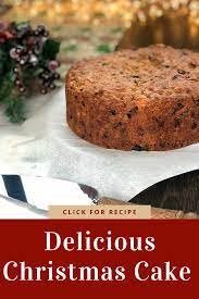 Delicious Christmas Cake Recipe Fruit Cake Christmas Christmas Cooking Christmas Cake Recipes
