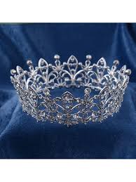 Woman Birthday Crown For Adults Silver Full Round Wedding Crown For Brides Women Birthday Crown Cq17ykeor32 Birthday Woman Wedding Crown Birthday Crown
