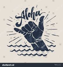 Aloha Lettering Surfing Print Shaka Hand Sign Grunge T Shirt Print Sponsored Spon Surfing Print Aloha Lettering In 2020 Aloha Print Shaka Tattoo Shaka Sign