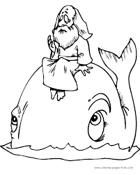 Jonah And The Whale Color Page Bible Story Color Page Coloring Jonah And The Whale Whale Coloring Pages Bible Coloring Pages