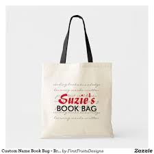 Custom Name Book Bag Bright Red Zazzle Com Bookbags Bags Custom