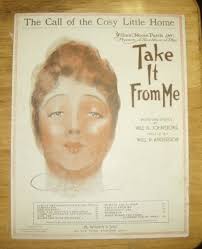Sheet Music The Call Of The Cosy Little Home 1918