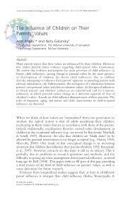It&aposs been our sunday night ritual for several years now—before the stroke of 9:00, my husband and i shuffl. Pdf The Influence Of Children On Their Parents Values
